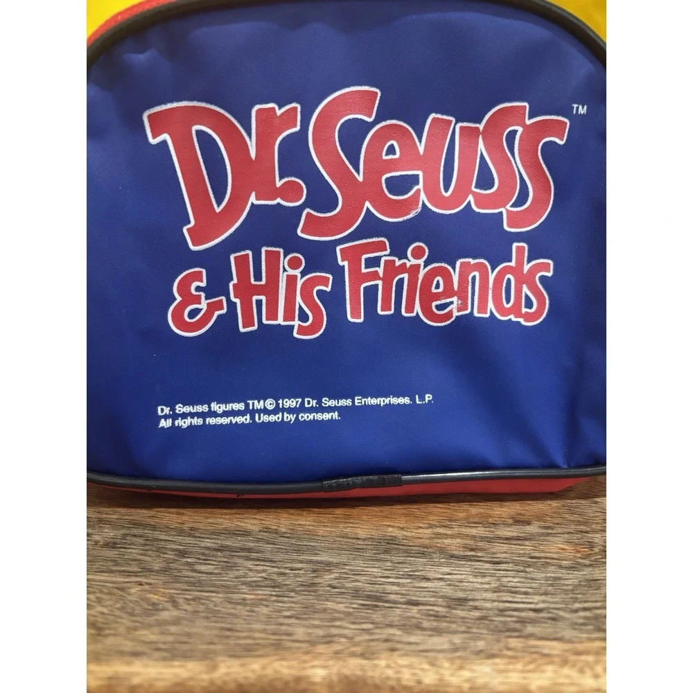 Vintage 1997 Dr. Suess Cat in the Hat and Friends Kids School Backpack 90s Style